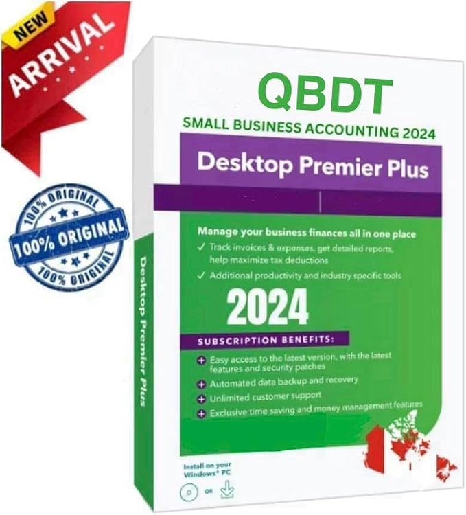 QuickBooks Desktop Premier Plus 2024 – canada version – lifetime license - not a Subscription