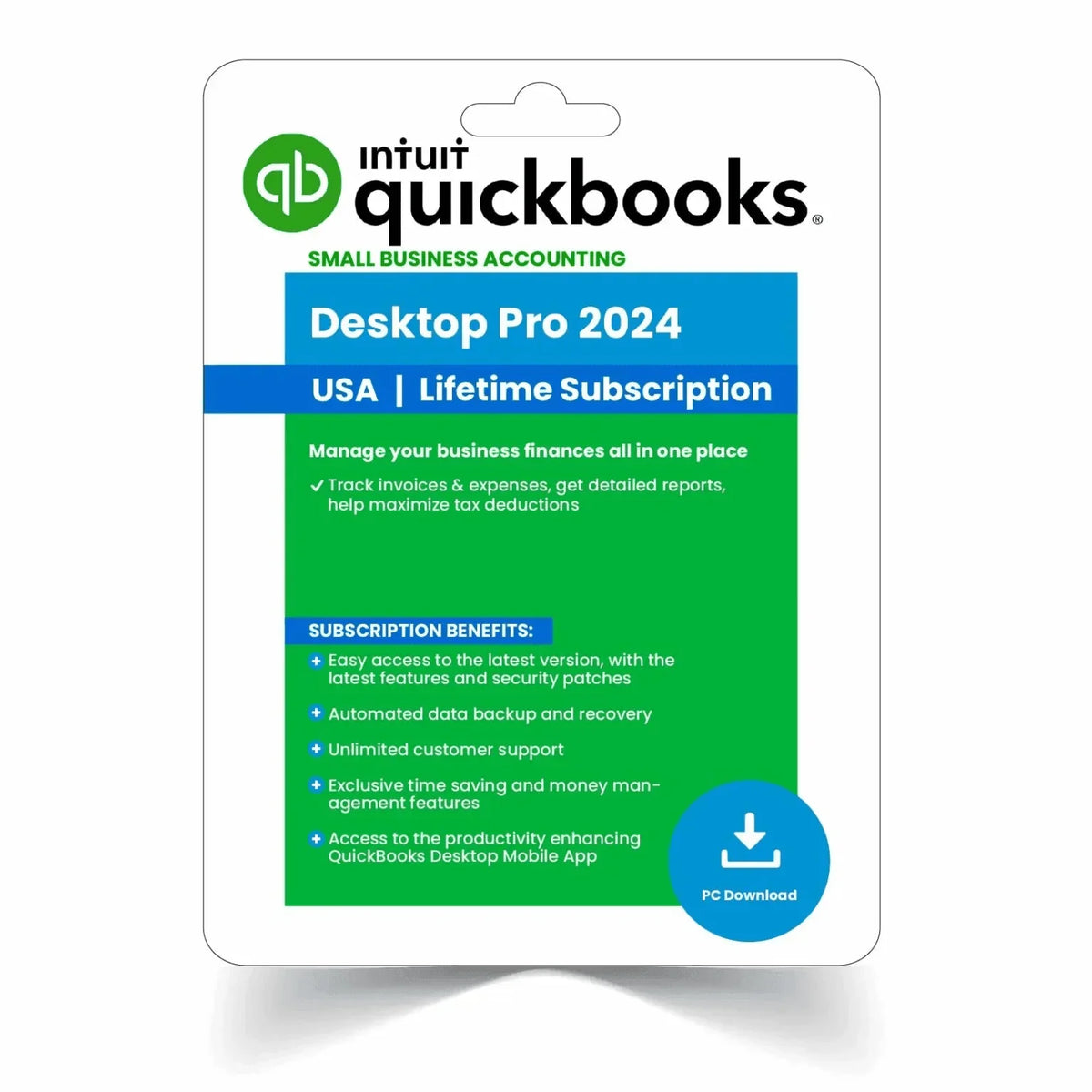 Quickbooks desktop Pro 2024 5 users for windows – lifetime license - not a Subscription